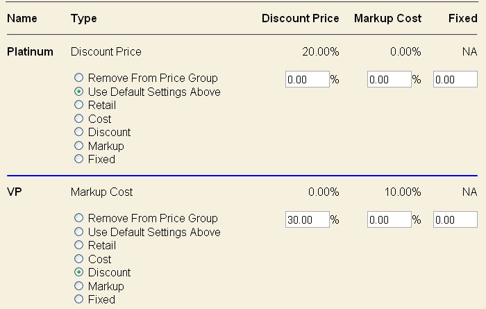 configure pricing by product