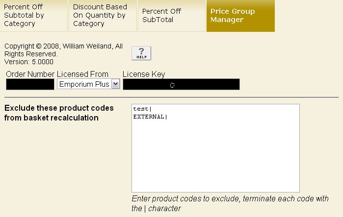 recalculation exclusion
